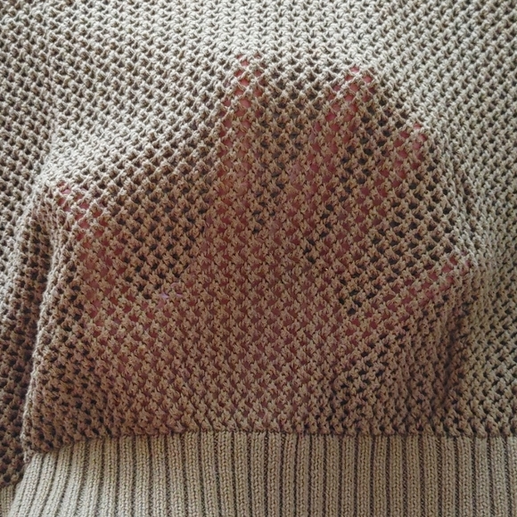 Old Navy open weave olive short sleeve sweater - Picture 5 of 5